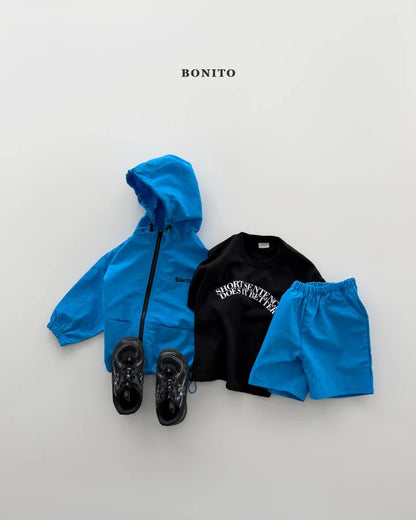 Bonito sentence short sleeve T-shirt (~80-140cm)