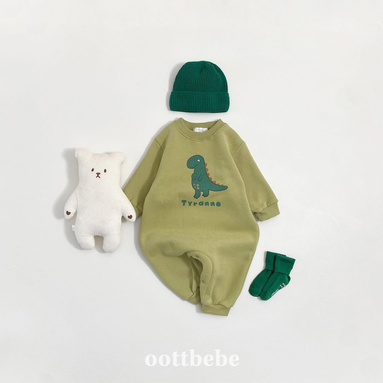 Oottbebe 經典恐龍圖案連體衣 (3-12m)