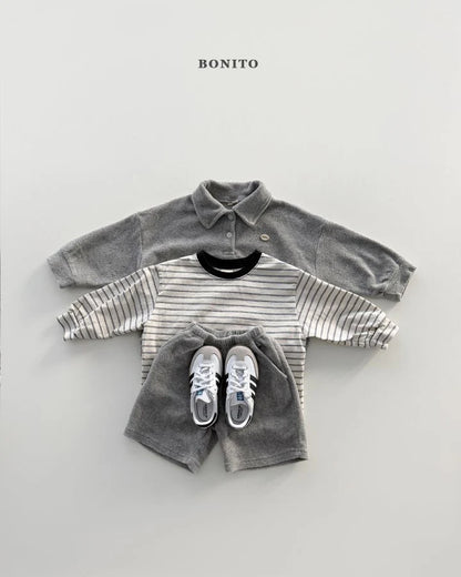 Bonito Terry collar tee set (~80-140cm)