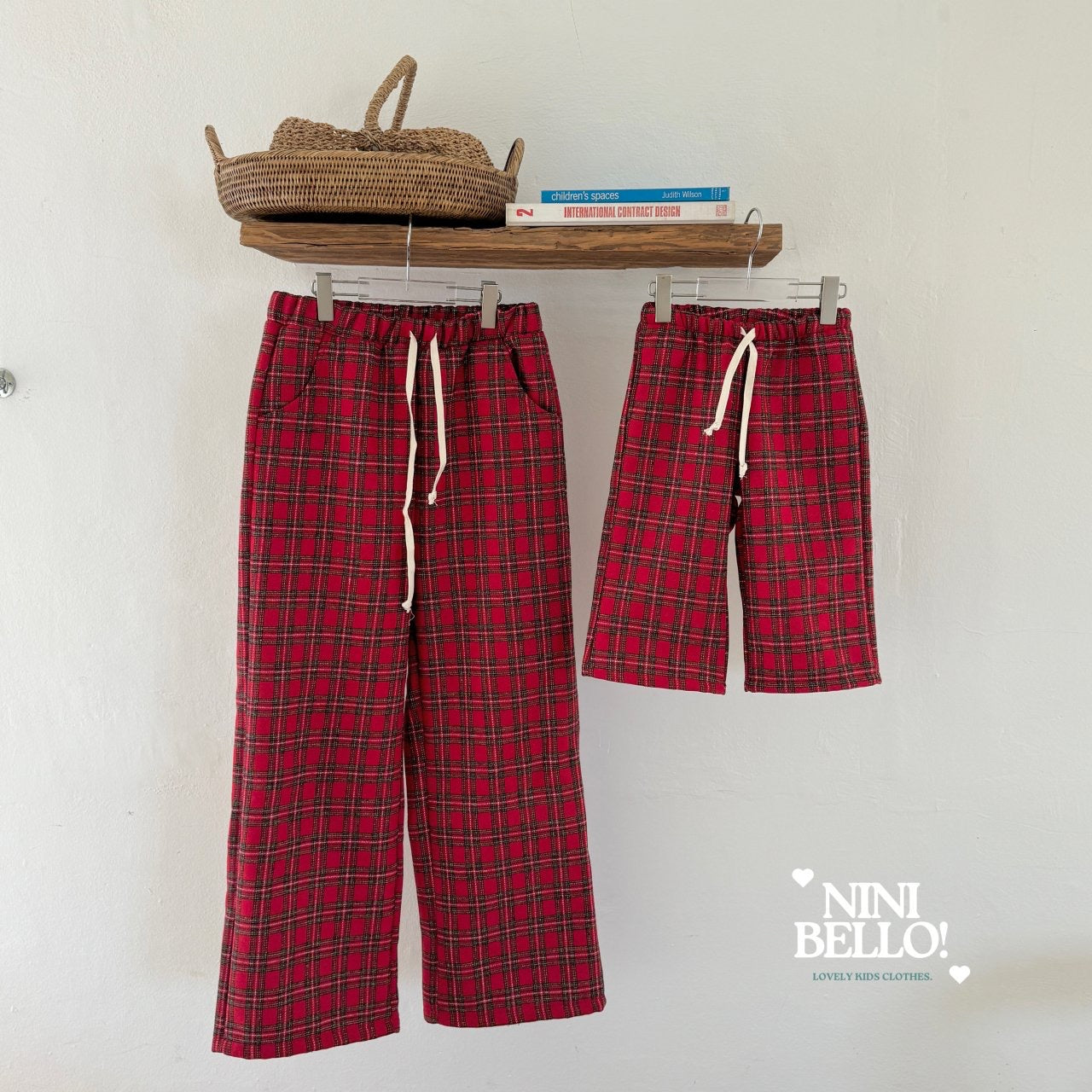 ninibello merry check pants (80-133cm)