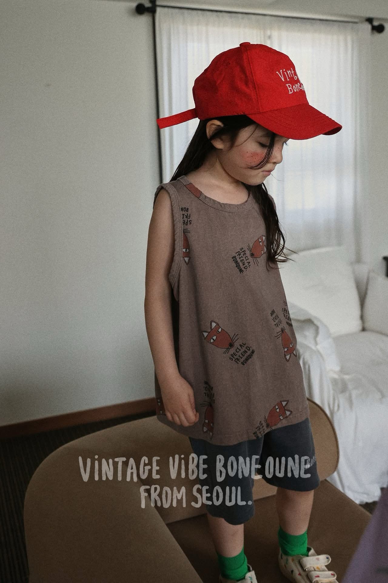 Boneoune 滿版狐狸背心 (80-152cm)