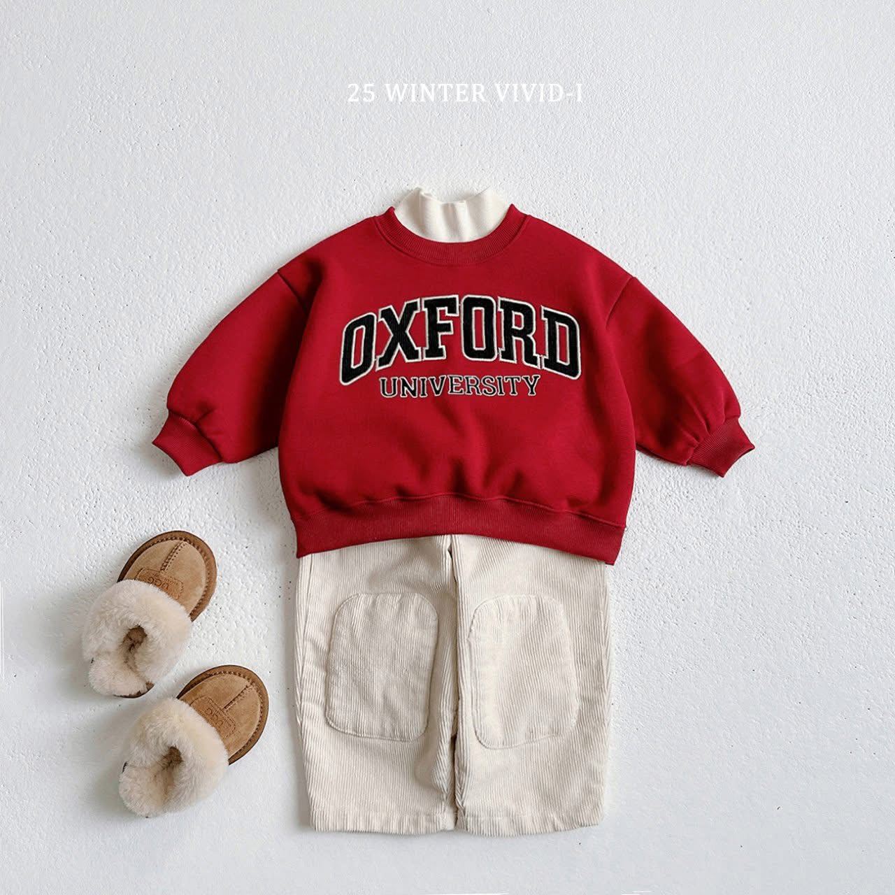 Vivid DXFORD文字上衣 (75-135cm)