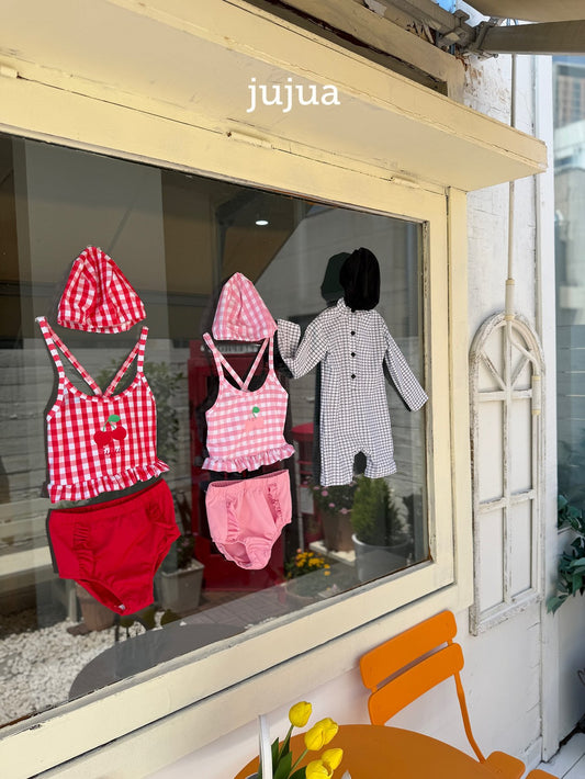 jujua cherry swimwear hat set (80-120cm)