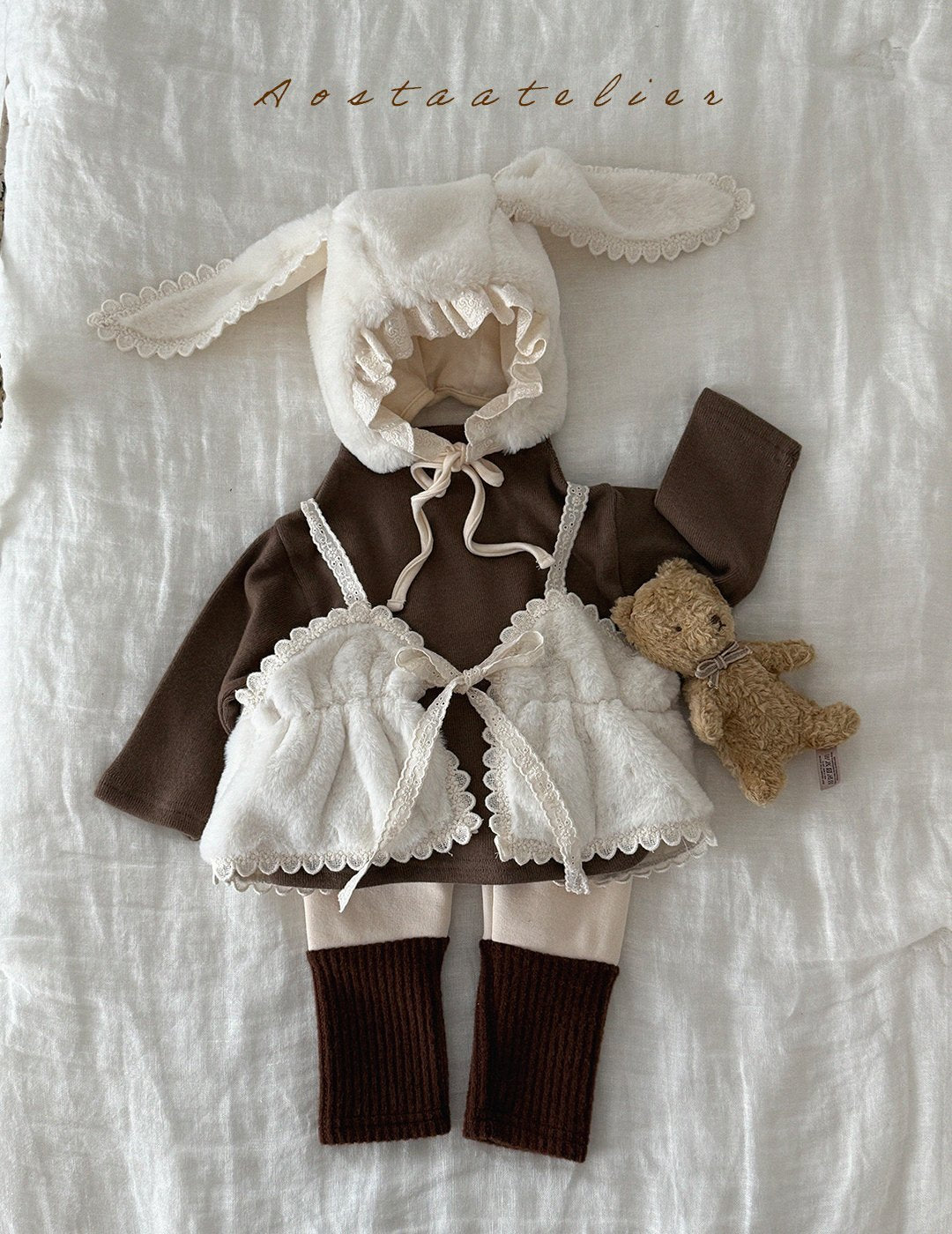 Aosta fur open bustier