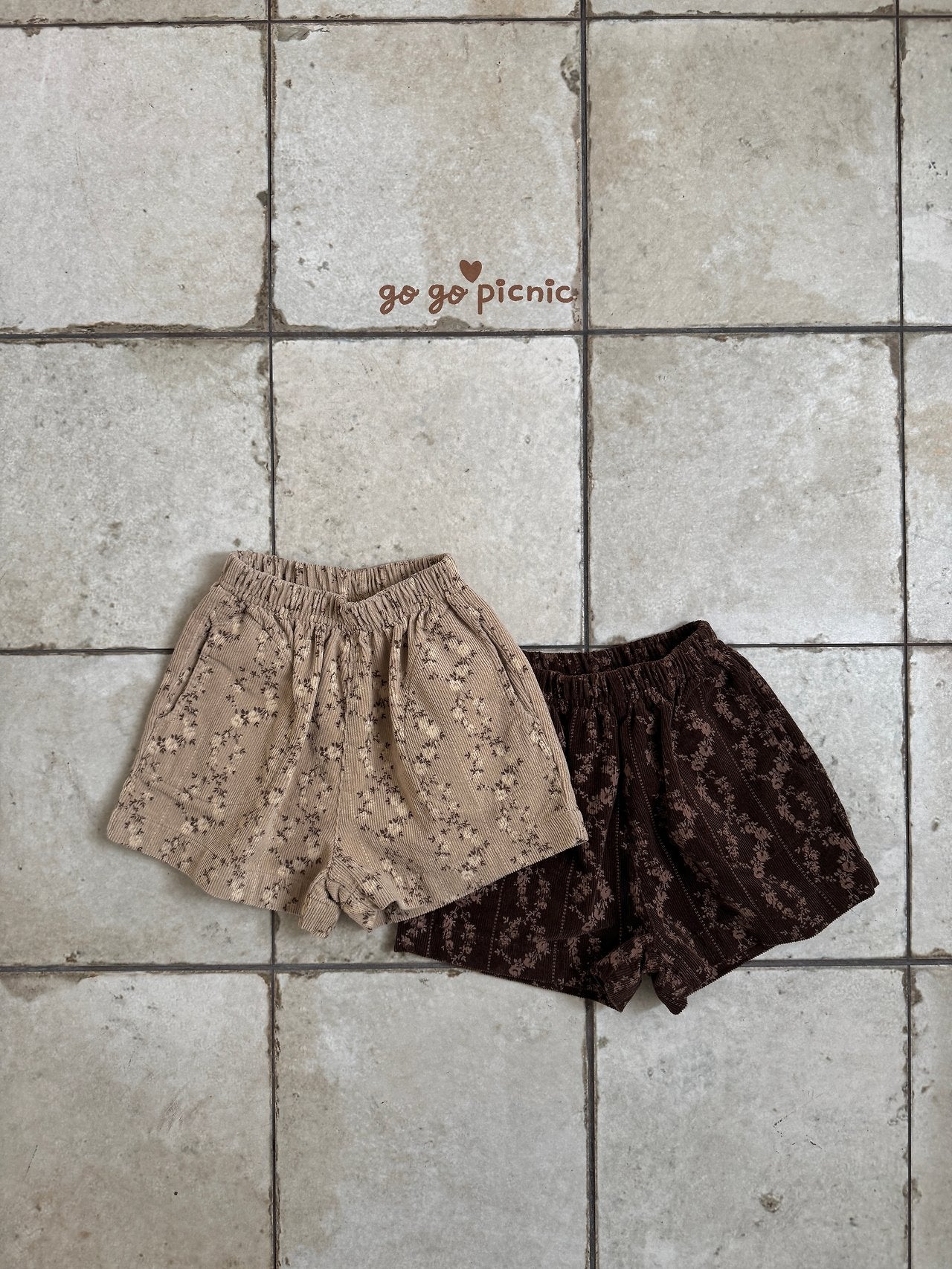 go go picnic ivy corduroy shorts (70-120cm)