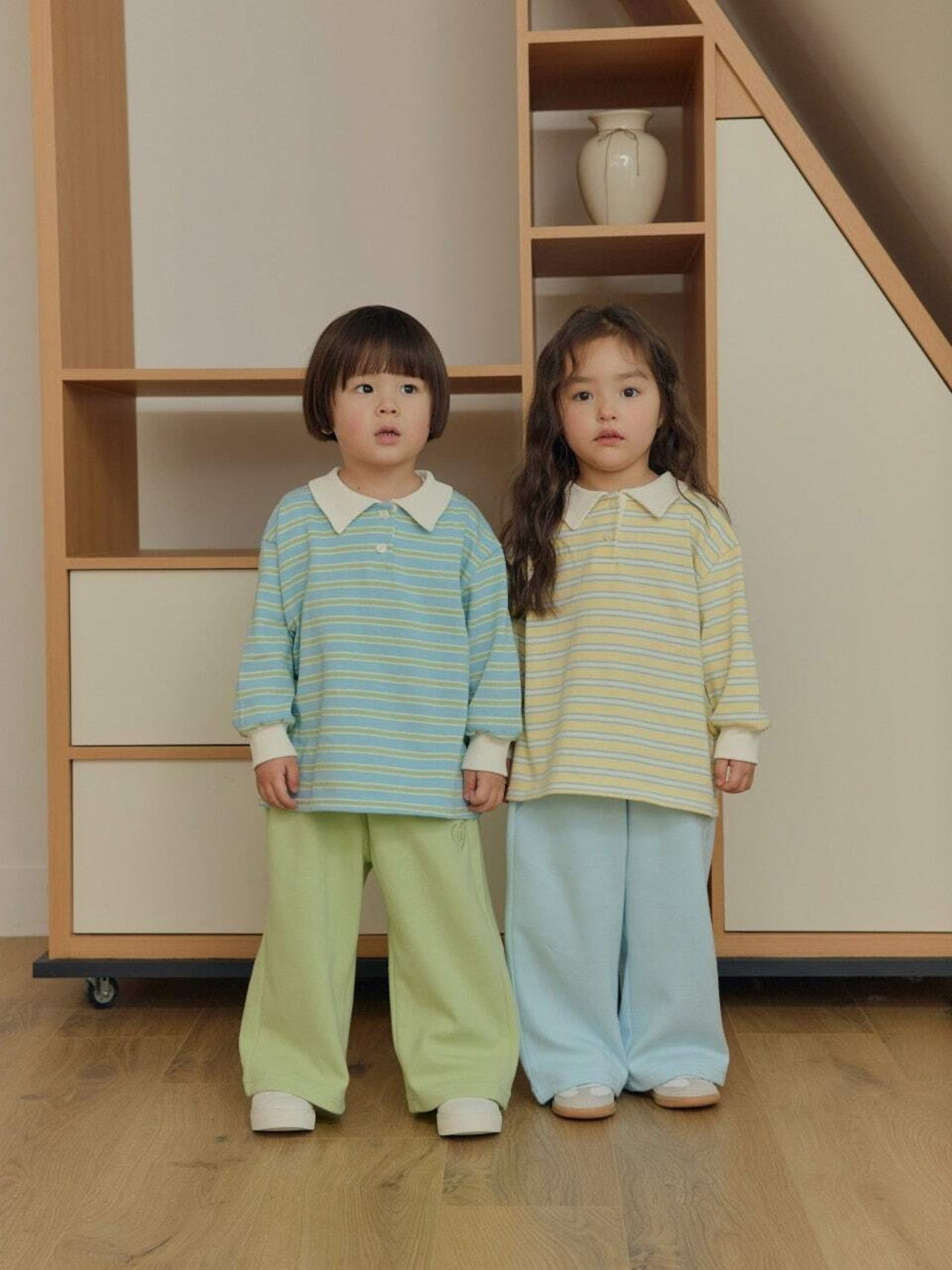 DAILYBEBE stripe collar T (75-145cm)