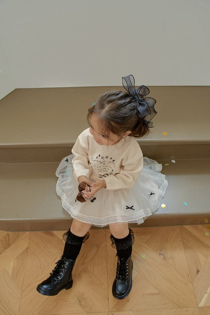 momoann ribbon sheath skirt. (90-130cm)