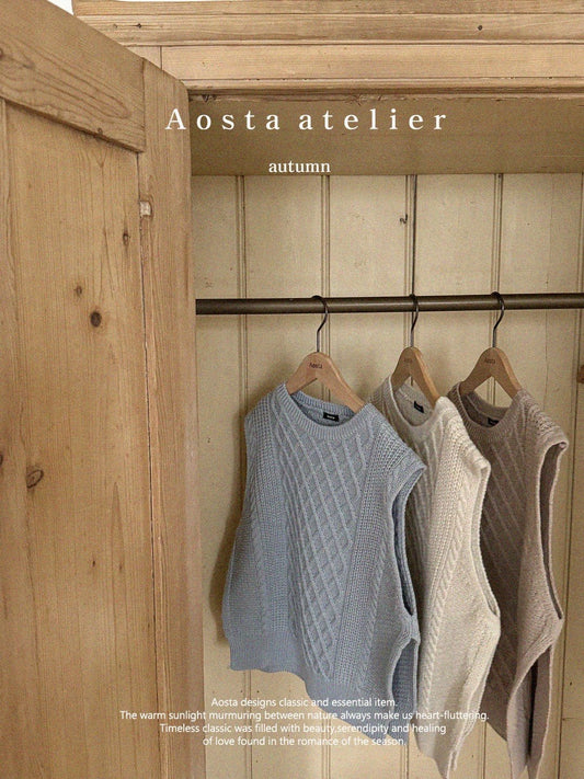 Aosta knit vest(mom)