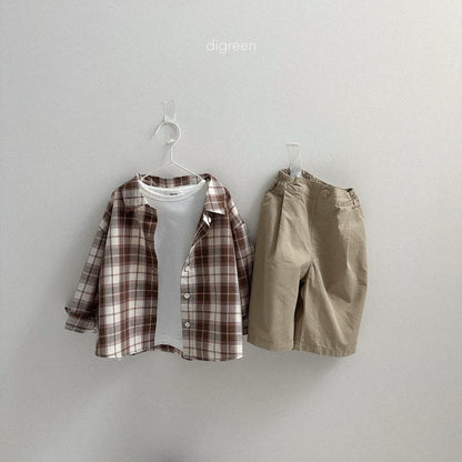 digreen cotton pintuck bermuda pants (90-130cm)