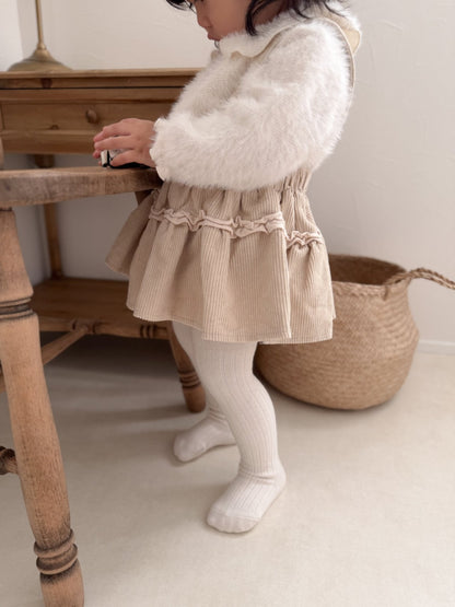 mimi market corduroy frill skirt (70-85cm)