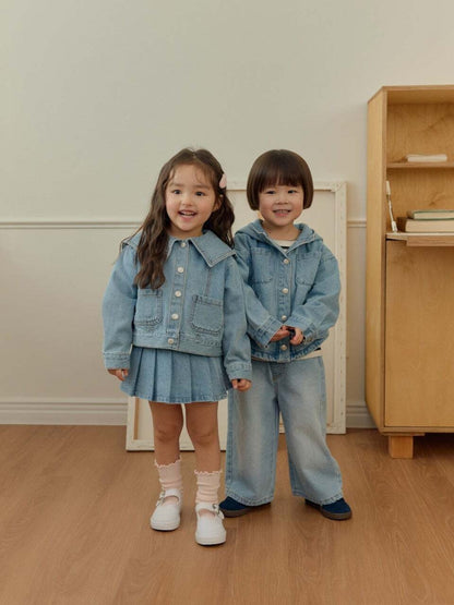 DAILYBEBE sailor denim jacket (75-145cm)