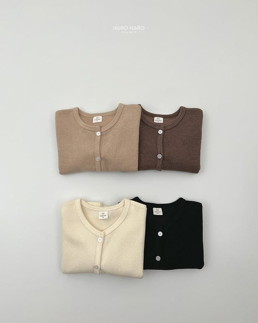 HAROHARO 1+1 Pumpkin knit cardigan (85-140cm)
