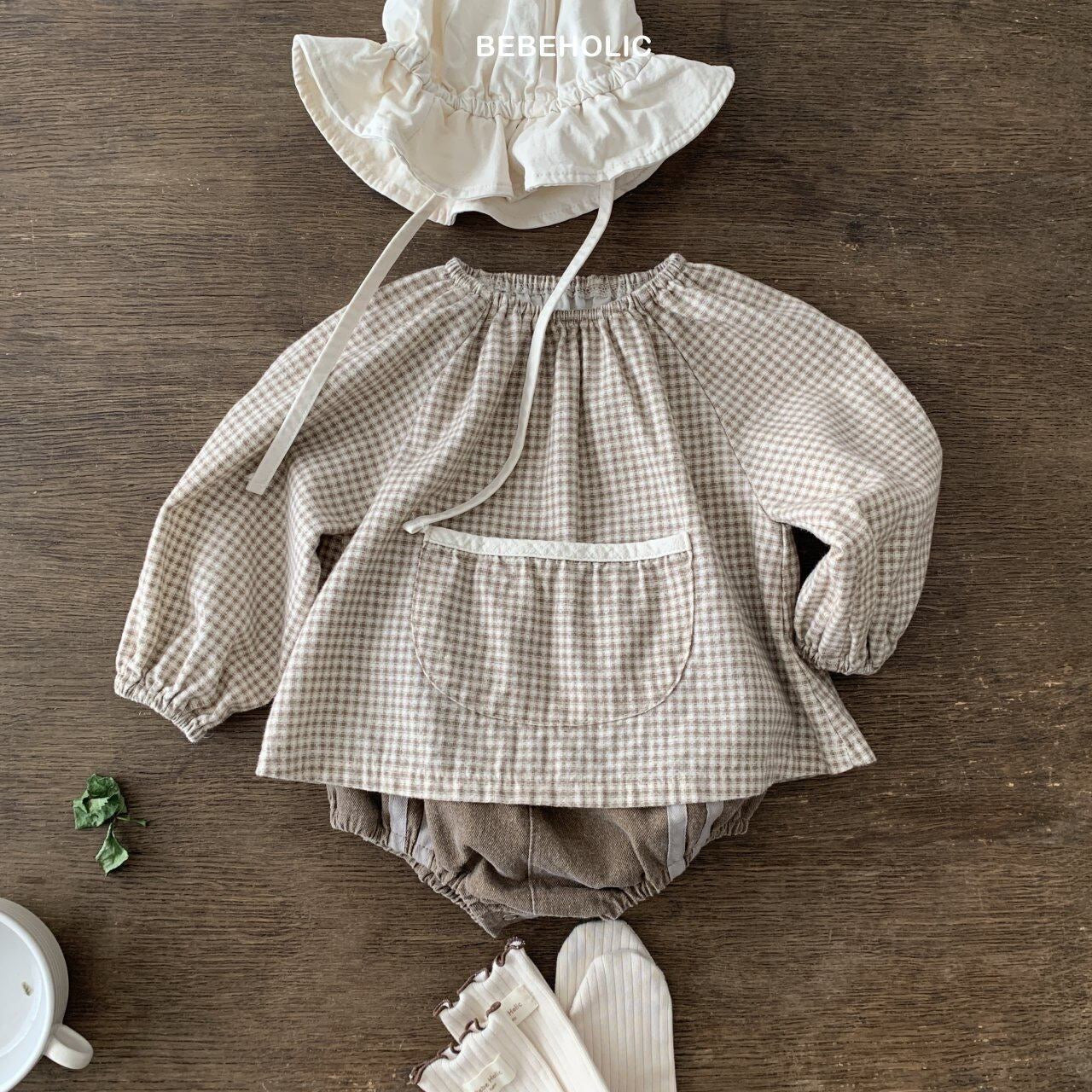 raglancheck blouse (Bebe 3-18m)