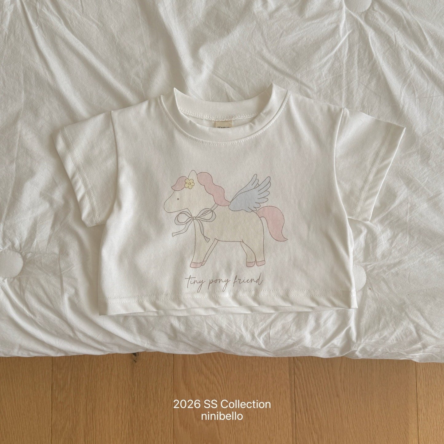 ninibello apple pony crop tee (80-130cm)