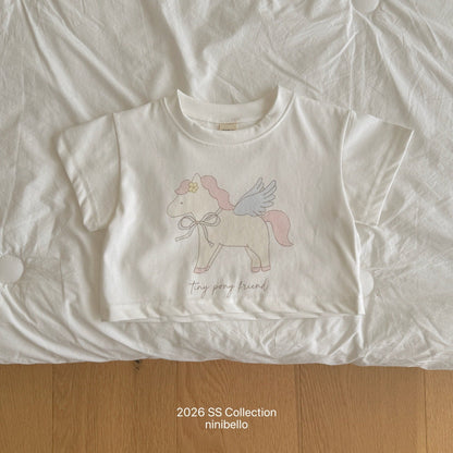 ninibello apple pony crop tee (80-130cm)