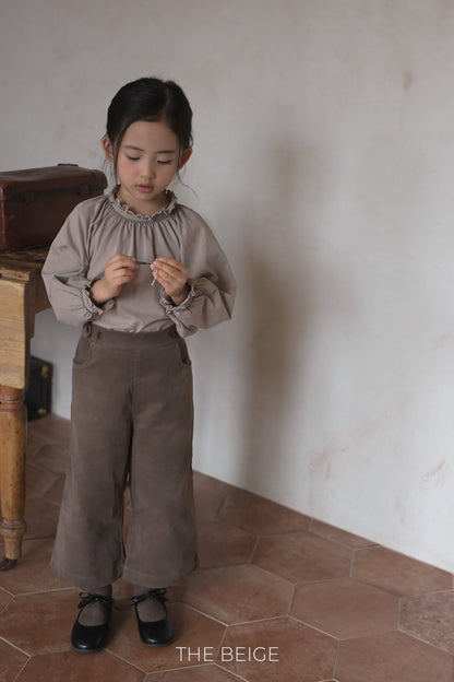 the beige vizo span pants (80-120cm)