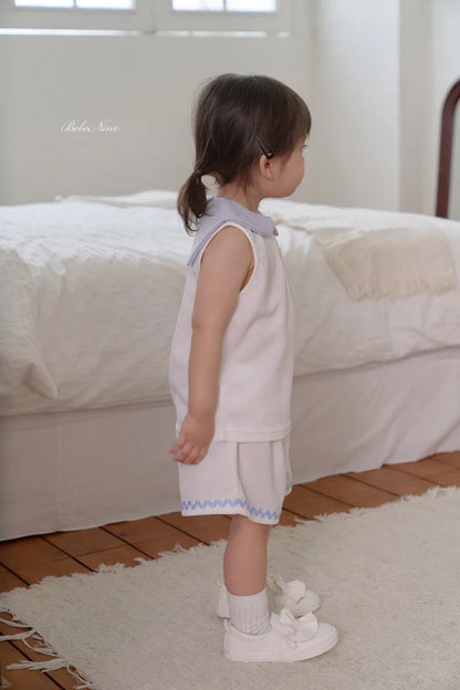 Bebenine Collar Sleeveless Set (65-110cm)
