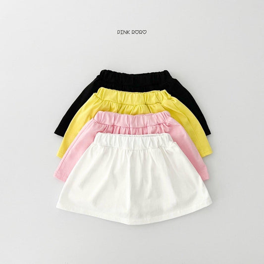 Pinkroro 簡約素色半身裙褲 (kids 85-132cm)