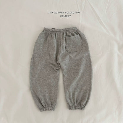 melikey button jogger pants (~80-140cm)