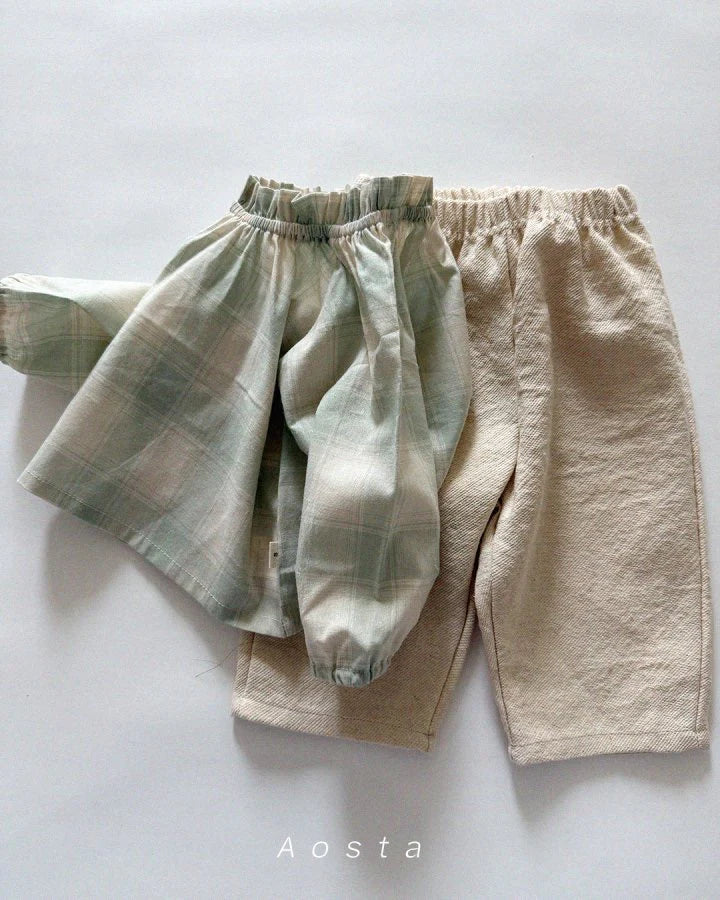 Aosta Le Check Blouse (70-110cm)