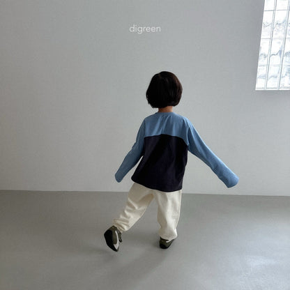 digreen slit raglan t-shirt (90–130cm)