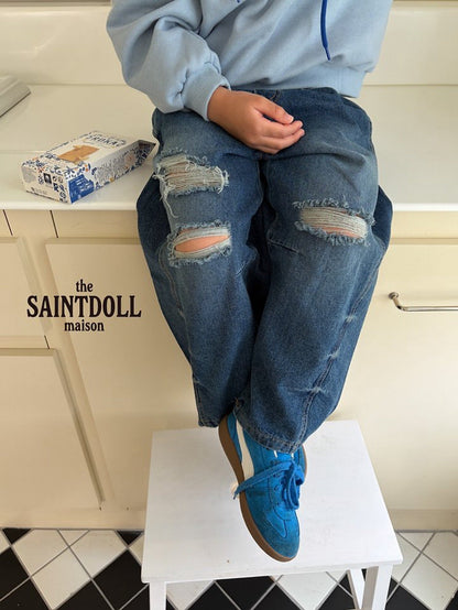 saintdoll dart wide denim (kids & mom)