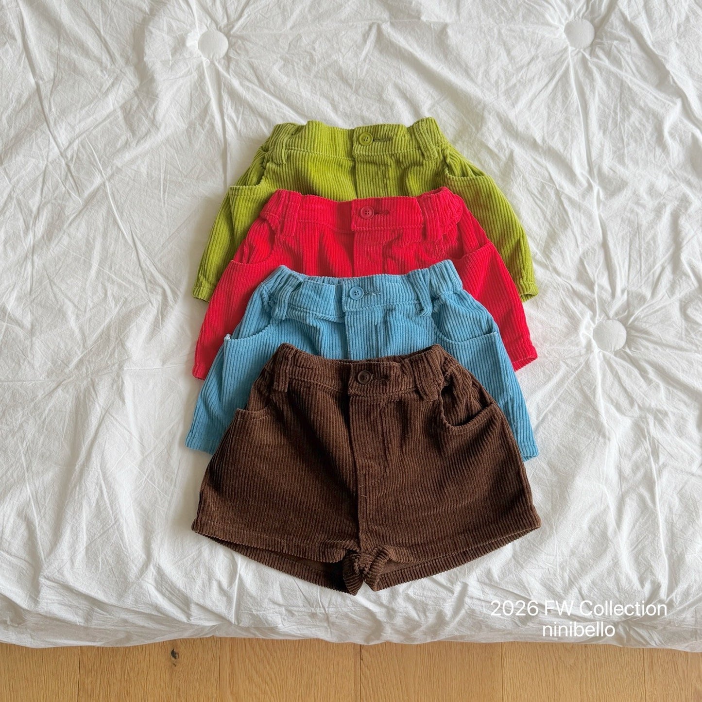 ninibello peekaboo corduroy pants (80-130cm)