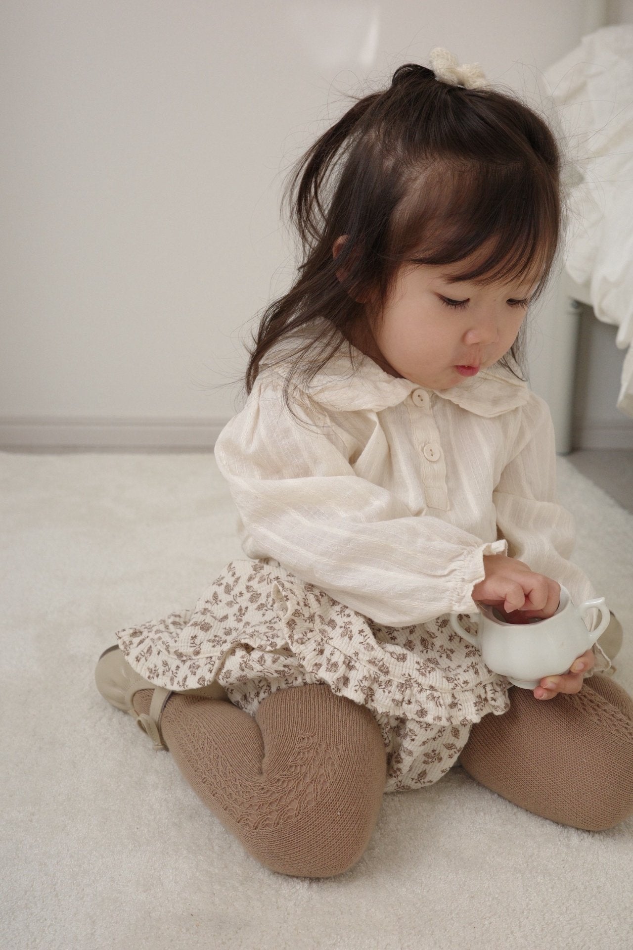 mimi market volume collar blouse (75-90cm)