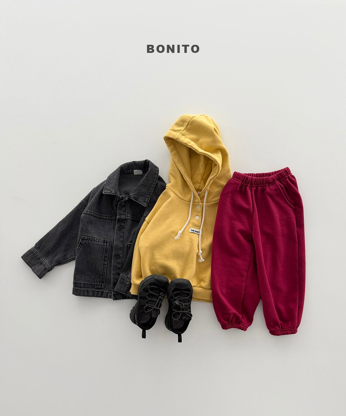 bonito henley hoodie (~80-140cm)