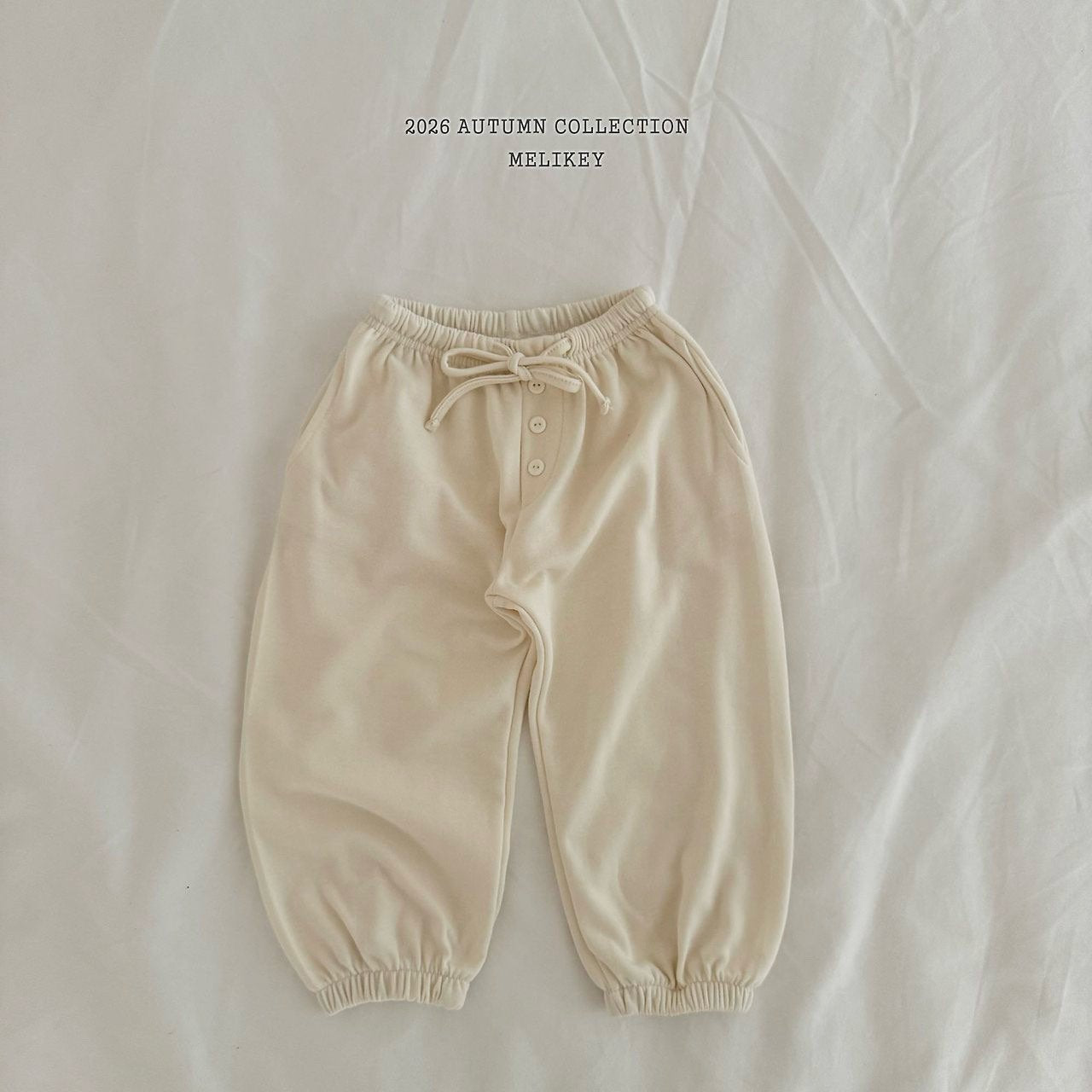 melikey button jogger pants (~80-140cm)