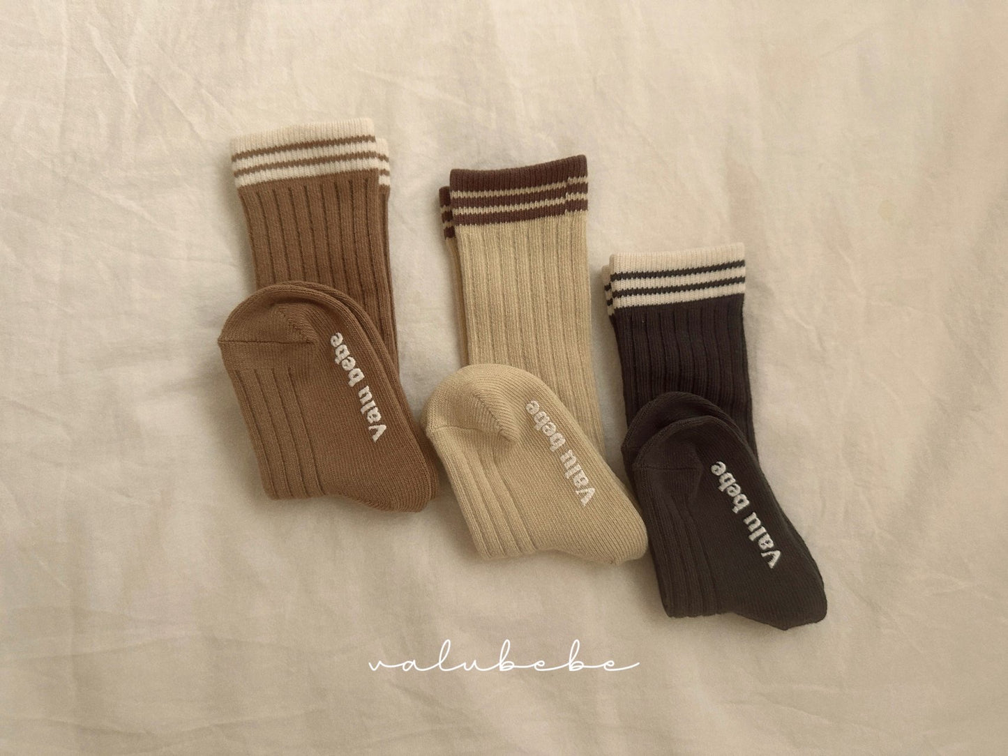 valubebe rib line socks set(baby&kids)