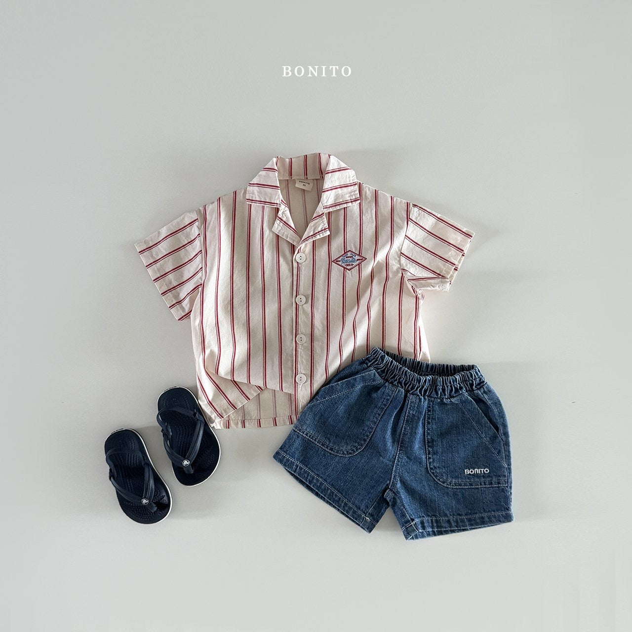 bonito irregular vertical shirt (70-140cm)