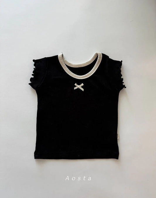 Aosta rib ribbon tee (~70-115cm)