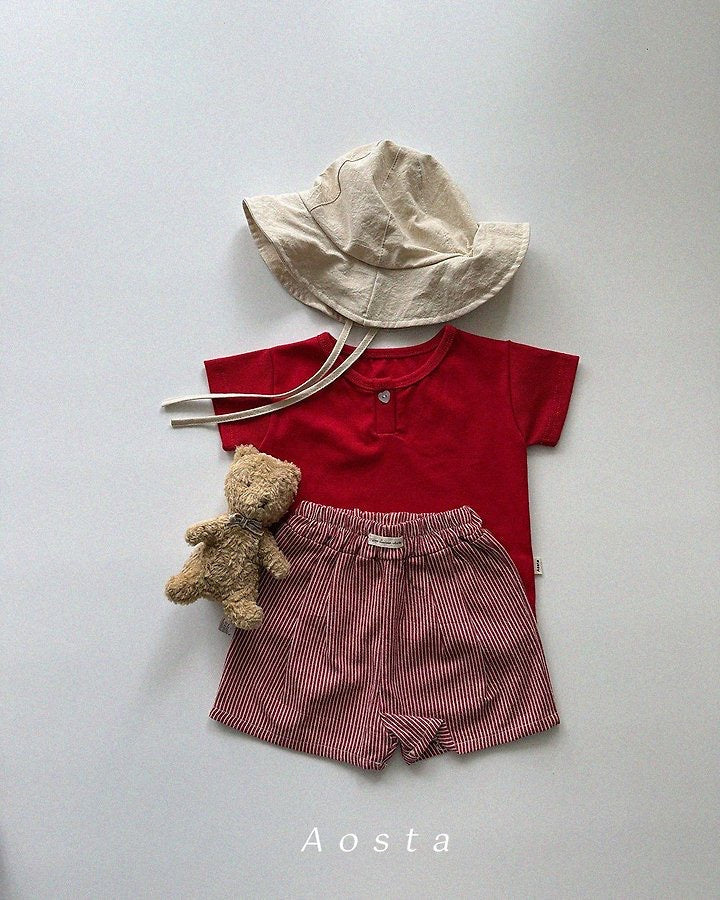 Aosta heart button tee (~70-115cm)