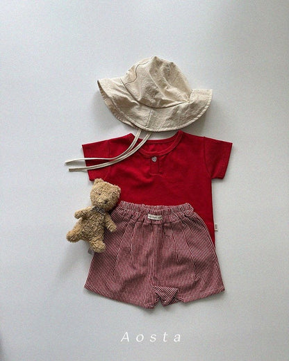 Aosta heart button tee (~70-115cm)