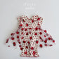 Aosta lace strawberry dress