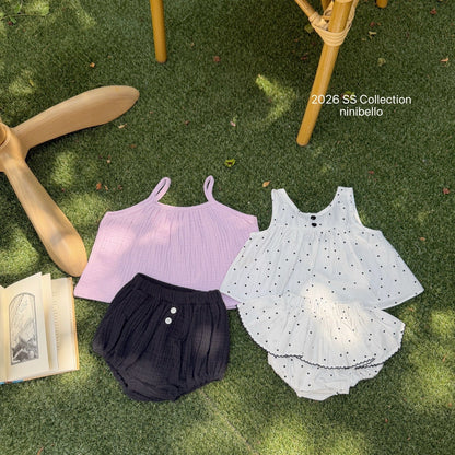 ninibello bubble pop sleeveless blouse(baby)
