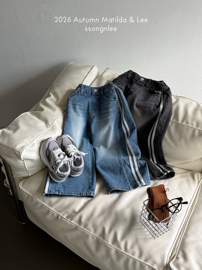 matilda&lee track denim pants (85-165cm)
