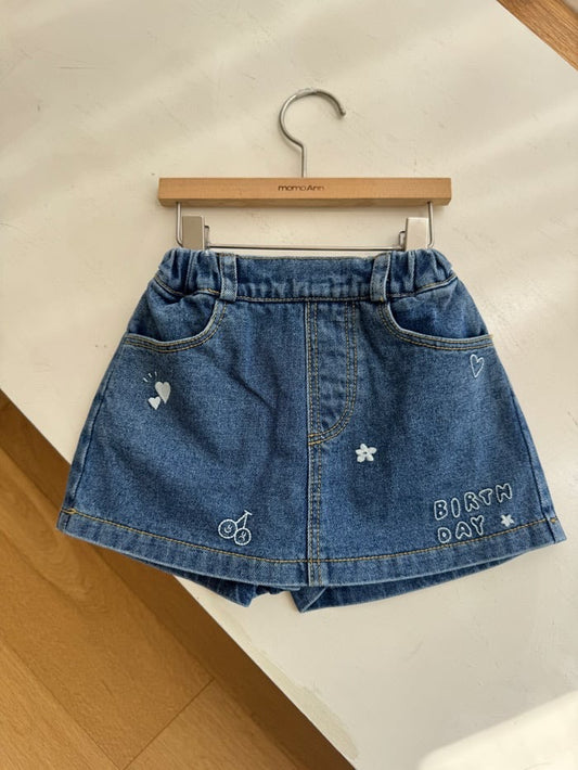 momoann kitsch denim skirt (90–150cm)