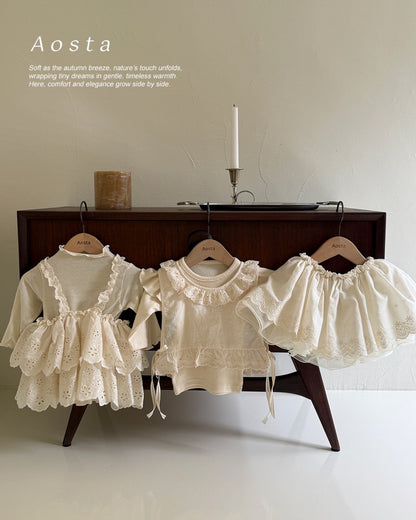 Aosta lace cancan blouse