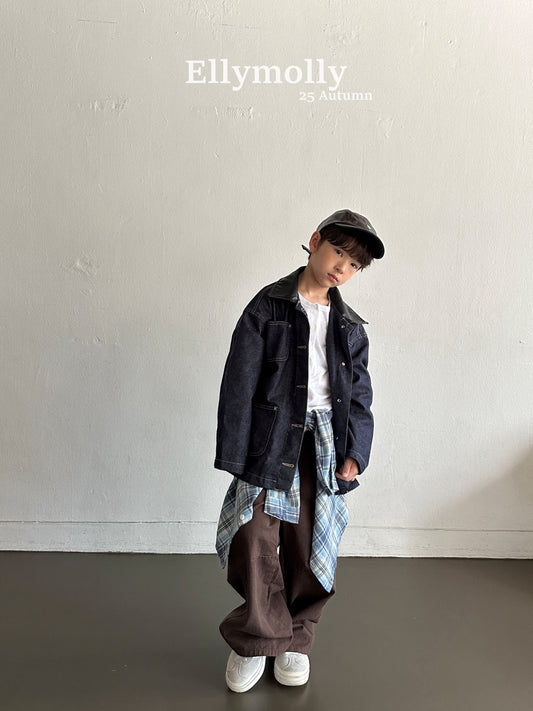 ELLYMOLLY rivet blue jk (90-160cm)