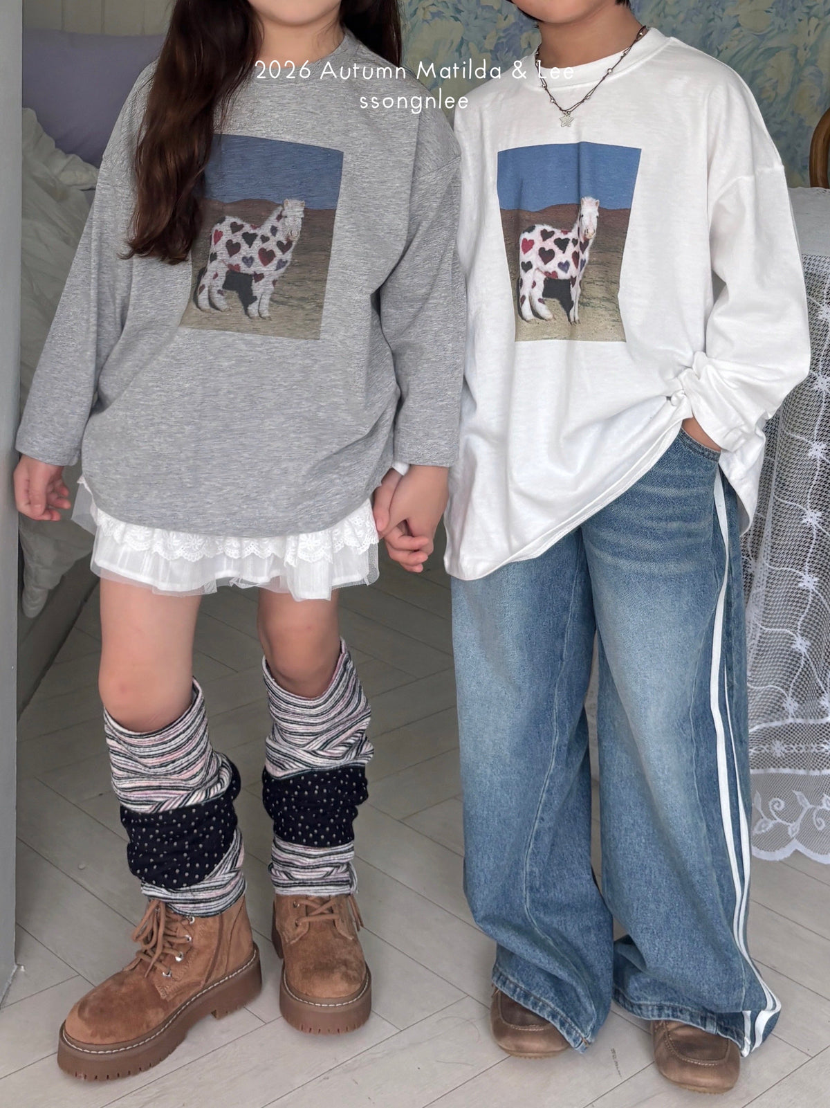 matilda&lee heart pony tee (85-165cm)