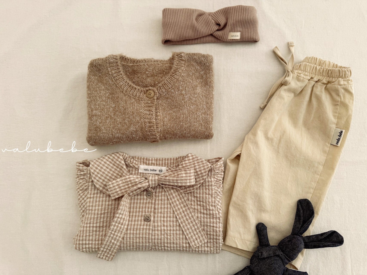 valubebe check tie blouse(60-110)