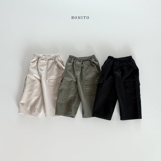 bonito straight cargo pants (~80-140cm)