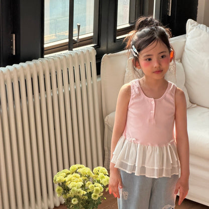 ninibello frill ribbon tank top (80-130cm)