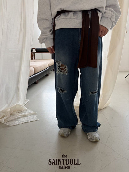 saintdoll dart wide denim (kids & mom)