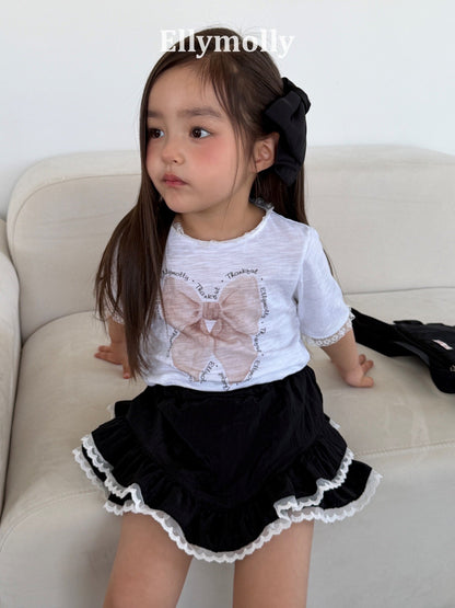 ELLYMOLLY slab ribbon t-shirt (90-145cm)