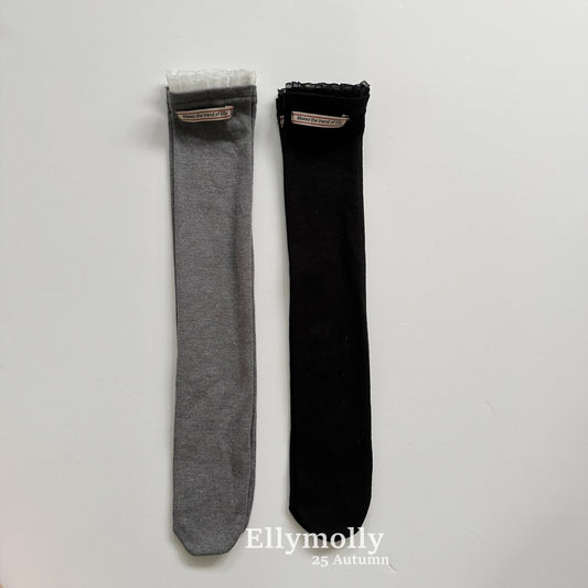 ELLYMOLLY frill knee high socks