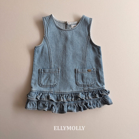 ELLYMOLLY denim little pocket ops (90-145cm)