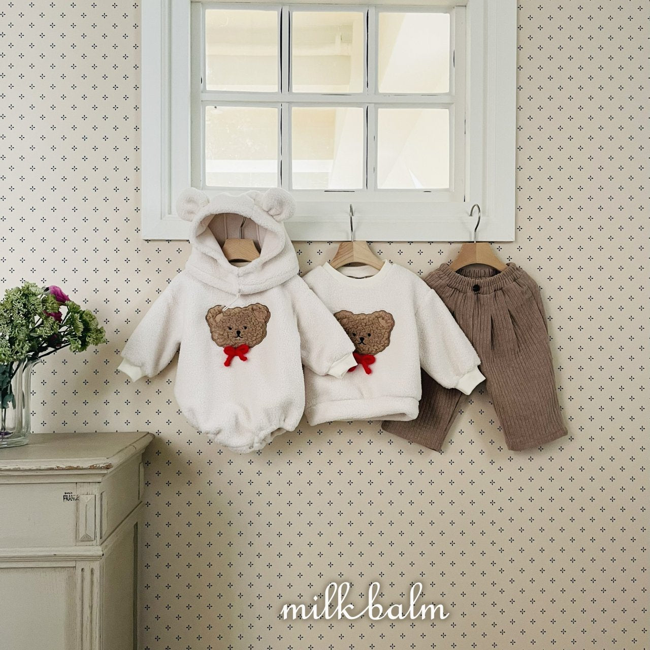 milkbalm bear embroidery mtm (75-125cm)